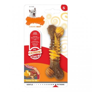 Dog teether Nylabone Extreme Chew Мясо текстурированный Сыр Натуральный Размер XL Нейлон