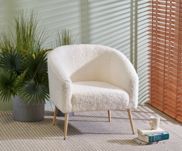 Halmar GRIFON 2 leisure armchair cream / natural