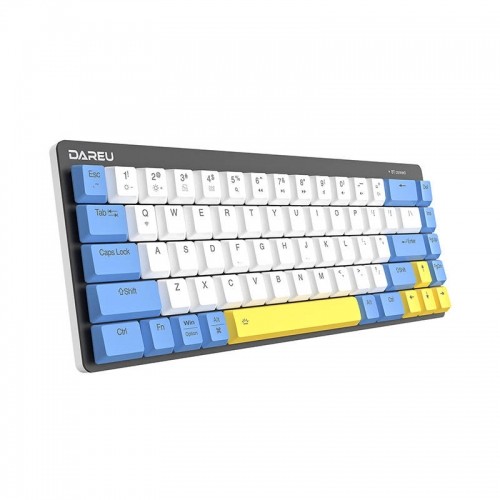 Wireless mechanical keyboard Dareu EK868 Bluetooth (white&blue&yellow)) image 3