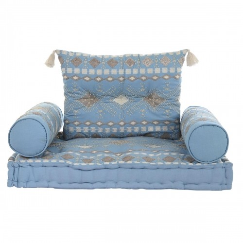 Садовое кресло DKD Home Decor Синий Хлопок (90 x 50 x 55 cm) image 1