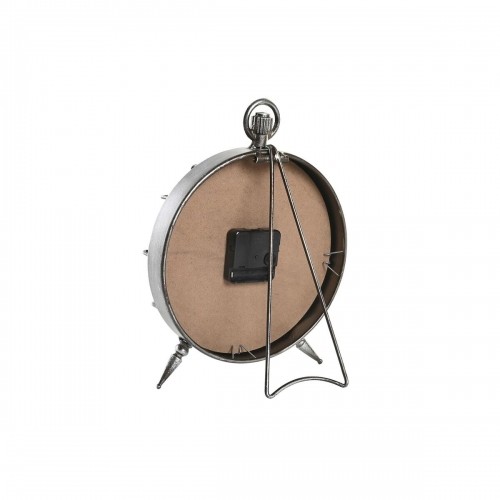 Настольные часы DKD Home Decor Pasaules Karte Stikls Sudrabains Melns Bronza Balts Dzelzs (22 x 17 x 29 cm) (2 gb.) image 2