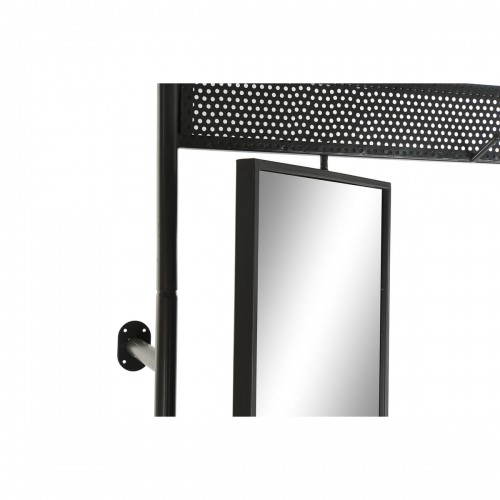 Мебель для прихожей DKD Home Decor Зеркало Металл Деревянный Коричневый Темно-серый (84,5 x 40 x 187 cm) image 3