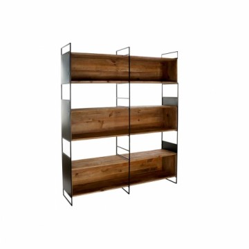 Plaukti DKD Home Decor Melns Metāls Brūns Pārstrādāta Koks Ciedra (180 x 35 x 190 cm)