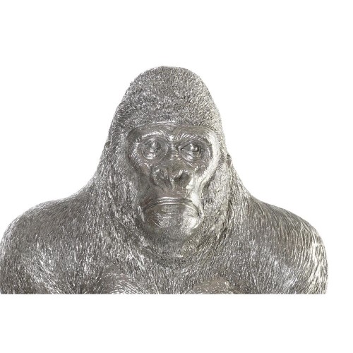 Dekoratīvās figūriņas DKD Home Decor Sudrabains Sveķi Gorilla (38 x 55 x 52 cm) image 2