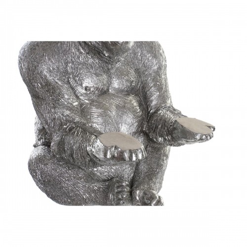 Dekoratīvās figūriņas DKD Home Decor Sudrabains Sveķi Gorilla (38 x 55 x 52 cm) image 3