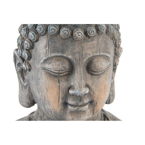 Декоративная фигура DKD Home Decor Стекловолокно Серый Будда Камень Cтекло (28 x 20 x 50 cm) image 3