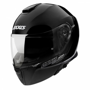 Axxis Helmets, S.a. Gecko SV Solid (S) A1 Melnā ķivere