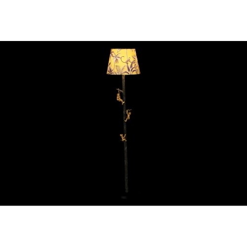Grīdas lampa DKD Home Decor Melns Bronza Metāls Poliesters Dzeltens Sveķi Koloniāls Pērtiķi (37 x 37 x 165 cm) image 2