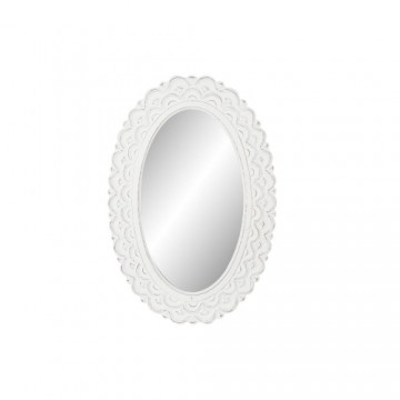 Sienas spogulis DKD Home Decor Stikls MDF Balts (58 x 2,5 x 86 cm)