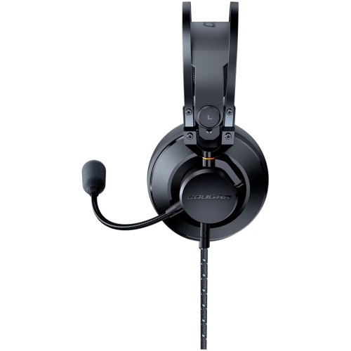 Cougar Gaming VM410 3H550P53B.0002 Headset VM410 / 53mm Driver/ 9.7mm noise cancelling Mic. / Stereo 3.5mm 4-pole and 3-pole PC adapter/Suspended Headband /Black image 3