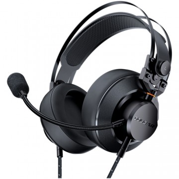 Cougar Gaming VM410 3H550P53B.0002 Headset VM410 / 53mm Driver/ 9.7mm noise cancelling Mic. / Stereo 3.5mm 4-pole and 3-pole PC adapter/Suspended Headband /Black