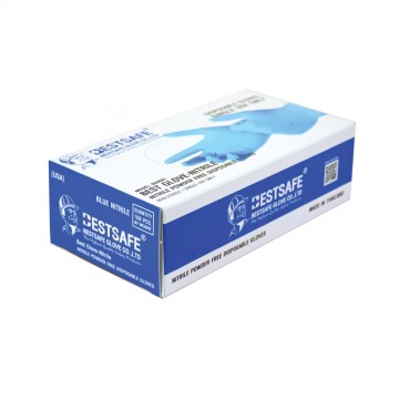 Nitrila cimdi BestGlove, ziļi (L) (100 gab.)