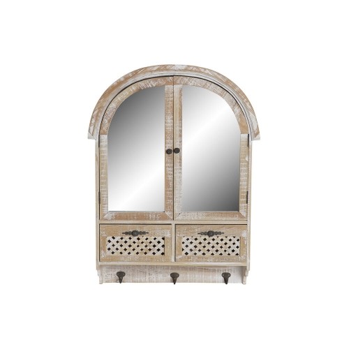 Sienas spogulis DKD Home Decor spogulis Koks Brūns (55,5 x 15 x 71 cm) image 1