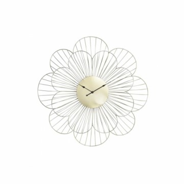 Sienas pulkstenis DKD Home Decor Zieds Bronza Metāls (57 x 4 x 57 cm)