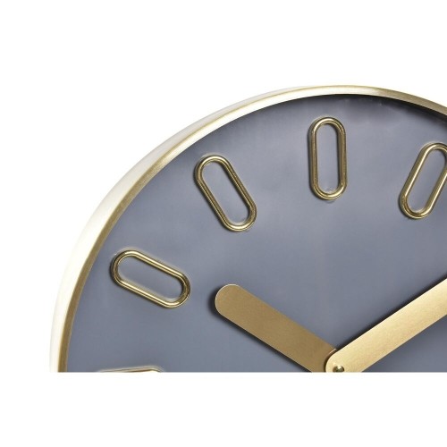 Sienas pulkstenis DKD Home Decor Stikls Pelēks Bronza Alumīnijs Balts (35,5 x 4,2 x 35,5 cm) image 2