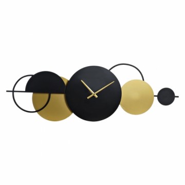 Sienas pulkstenis DKD Home Decor Melns Bronza Metāls (123 x 5 x 48 cm)