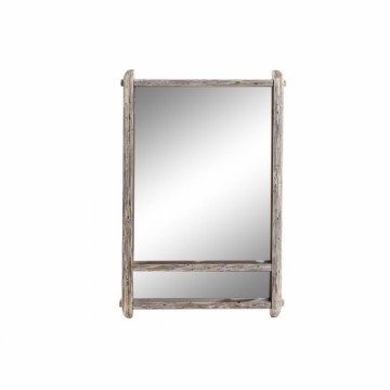 Sienas spogulis DKD Home Decor Stikls Dabisks Paulovnijas koks (47 x 8 x 70 cm)