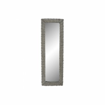 Sienas spogulis DKD Home Decor spogulis Pelēks pīts Cottage (43 x 4 x 133 cm) (43 x 4 x 132 cm)