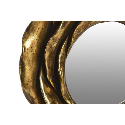 Sienas spogulis DKD Home Decor spogulis Bronza Sveķi (41 x 5 x 41 cm) image 3