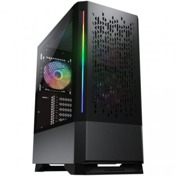 Cougar Gaming MX430 Air RGB-Black 3851C60.0001 Case MX430 Air RGB-Black/ Mid tower / 3 ARGB fans / 2 LED Strips/TG transparant side window