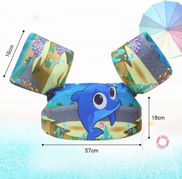 Peldēšanas veste ar aprocēm   Dolphin