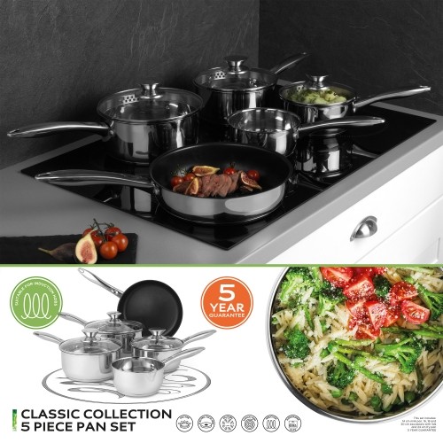 Russell Hobbs BW06572EU7 Classic collection S/S pan set 5pcs image 3