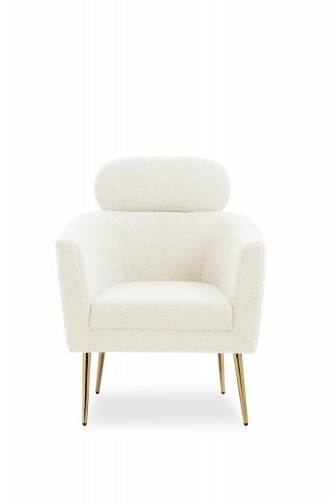 Halmar MELISA  leisure armchair cream / gold image 2