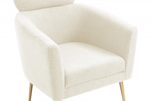Halmar MELISA  leisure armchair cream / gold image 3