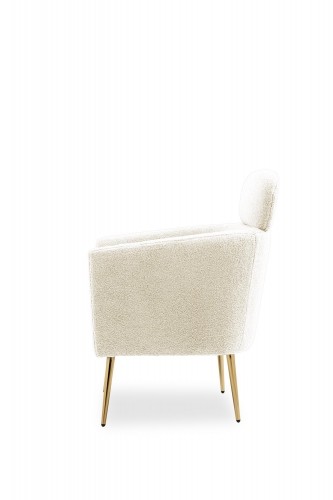 Halmar MELISA  leisure armchair cream / gold image 5