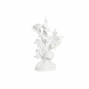 Декоративная фигура DKD Home Decor Коралл Белый Смола Средиземноморье (28,5 x 16,5 x 42,4 cm)