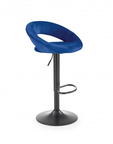 Halmar H102 bar stool dark blue image 1