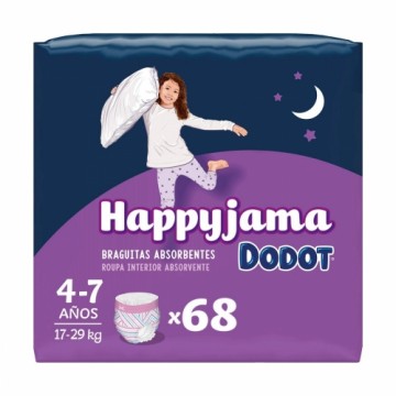 Vienreizlietojami autiņi Dodot Happyjama Pieguļoša veļa 7 Izmērs0 4-7 gadi 17 gb.