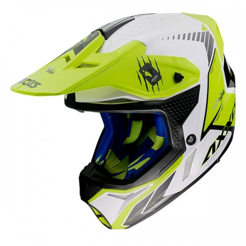 Axxis Helmets, S.a. Wolf Star Track (S) A3 FluorYellow ķivere image 1