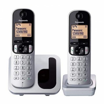 Беспроводный телефон Panasonic Corp. DUO KX-TGC212SPS (2 pcs) Чёрный/Серебристый