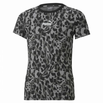 Īsroku Sporta T-krekls Puma Alpha AOP Melns