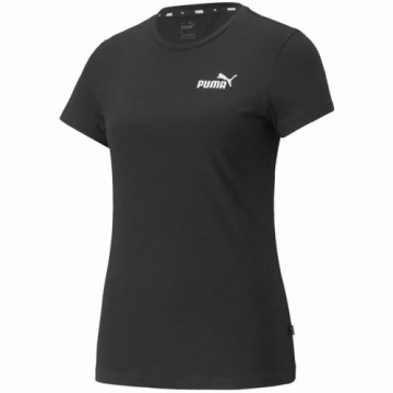 Īsroku Sporta T-krekls Puma Essentials+ Embroidery Melns