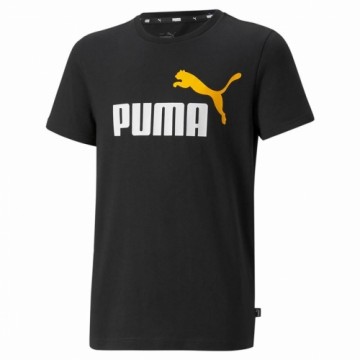 Īsroku Sporta T-krekls Puma Essentials+ Two-Tone Logo Melns
