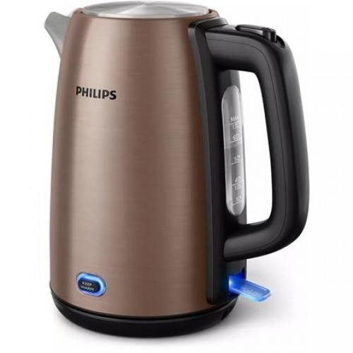 Philips Kettle HD9355/92 Viva Collection Electric,  1740-2060 W, 1.7 L, Stainless steel, 360° rotational base, Copper image 1