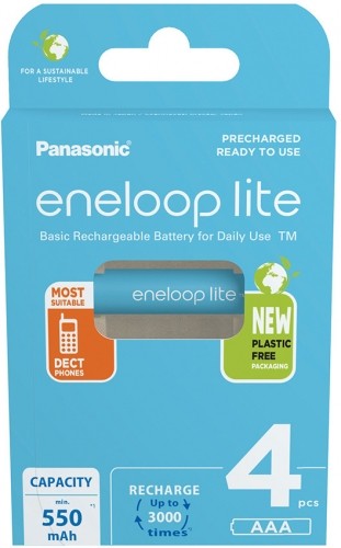Panasonic Batteries Panasonic eneloop аккумулятор Lite AAA 4BP image 1