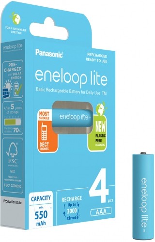 Panasonic Batteries Panasonic eneloop аккумулятор Lite AAA 4BP image 2