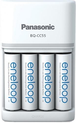 Panasonic Batteries Panasonic eneloop зарядное устройство BQ-CC55 + 4x2000mAh image 1