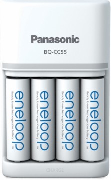 Panasonic Batteries Panasonic eneloop зарядное устройство BQ-CC55 + 4x2000mAh
