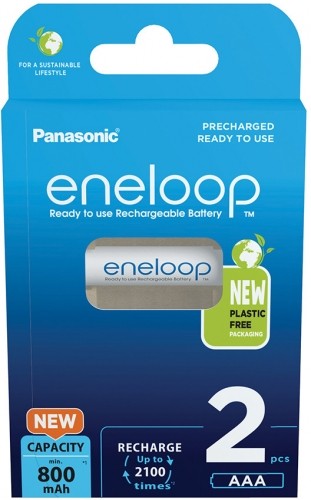 Panasonic Batteries Panasonic eneloop rechargeable battery AAA 800 2BP image 1