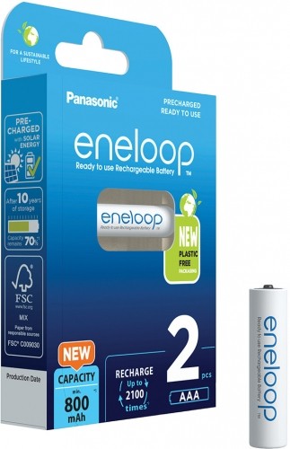 Panasonic Batteries Panasonic eneloop аккумулятор AAA 800 2BP image 2