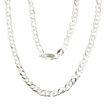 Серебряная цепочка Ромб 4 мм , алмазная обработка граней #2400098, Серебро	925°, длина: 70 см, 20.3 гр.