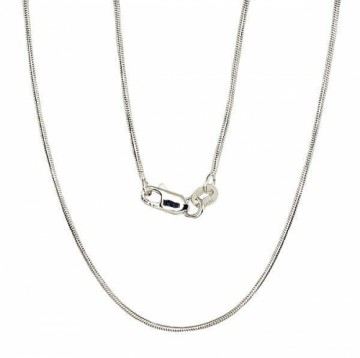 Серебряная цепочка Змейка 1 мм #2400085(PRh-Gr), Серебро	925°, родий (покрытие), длина: 40 см, 4 гр.
