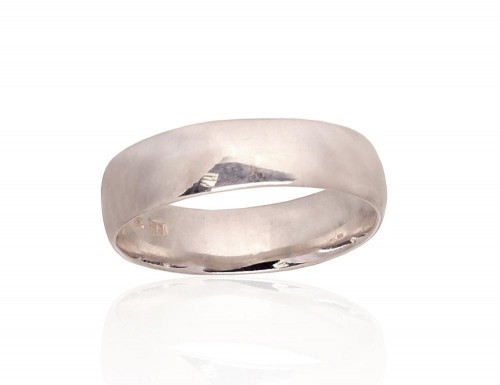 Серебряное обручальное кольцо #2101776, Серебро	925°, Размер: 22, 4.1 гр. image 1
