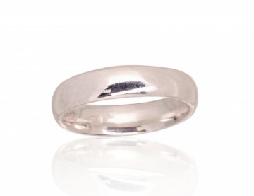 Серебряное обручальное кольцо #2101774, Серебро	925°, Размер: 20, 4.1 гр.