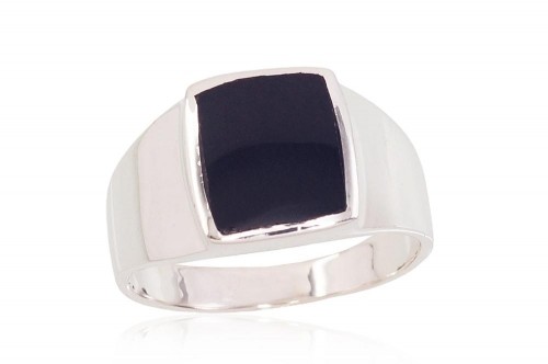 Серебряное кольцо #2101578_ON, Серебро	925°, Оникс , Размер: 20.5, 8.7 гр. image 1