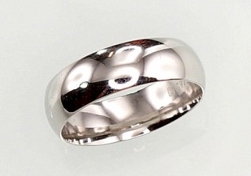 Серебряное обручальное кольцо #2100711(PRh-Gr), Серебро	925°, родий (покрытие), Размер: 20.5, 4.8 гр.